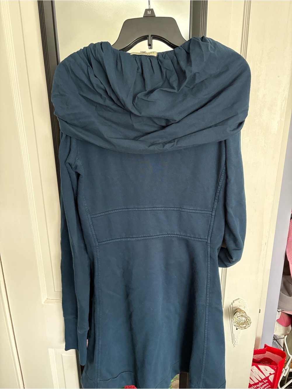 Prairie Underground Dark Ink Blue Cotton Hooded Zip Coat - Picture 2 of 5